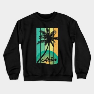 Aloha Tropical summer Retro Design Crewneck Sweatshirt